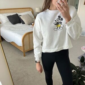 Mickey cropped sweatshirt